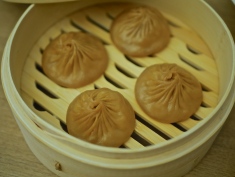 Steamed Baby Abalone with Black Truffle Xiao Long Bao ($11.80 for 4 pcs)