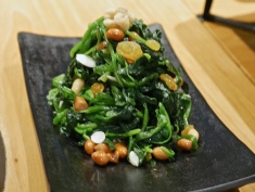 Spinach with Mixed Nuts ($6.80)